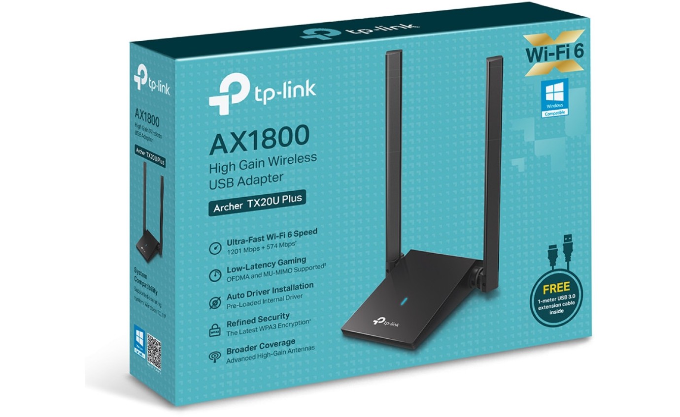 TP-Link Archer TX20U Plus Dual Antennas High Gain Wireless USB Adapter ARCHERTX20UPLUS
