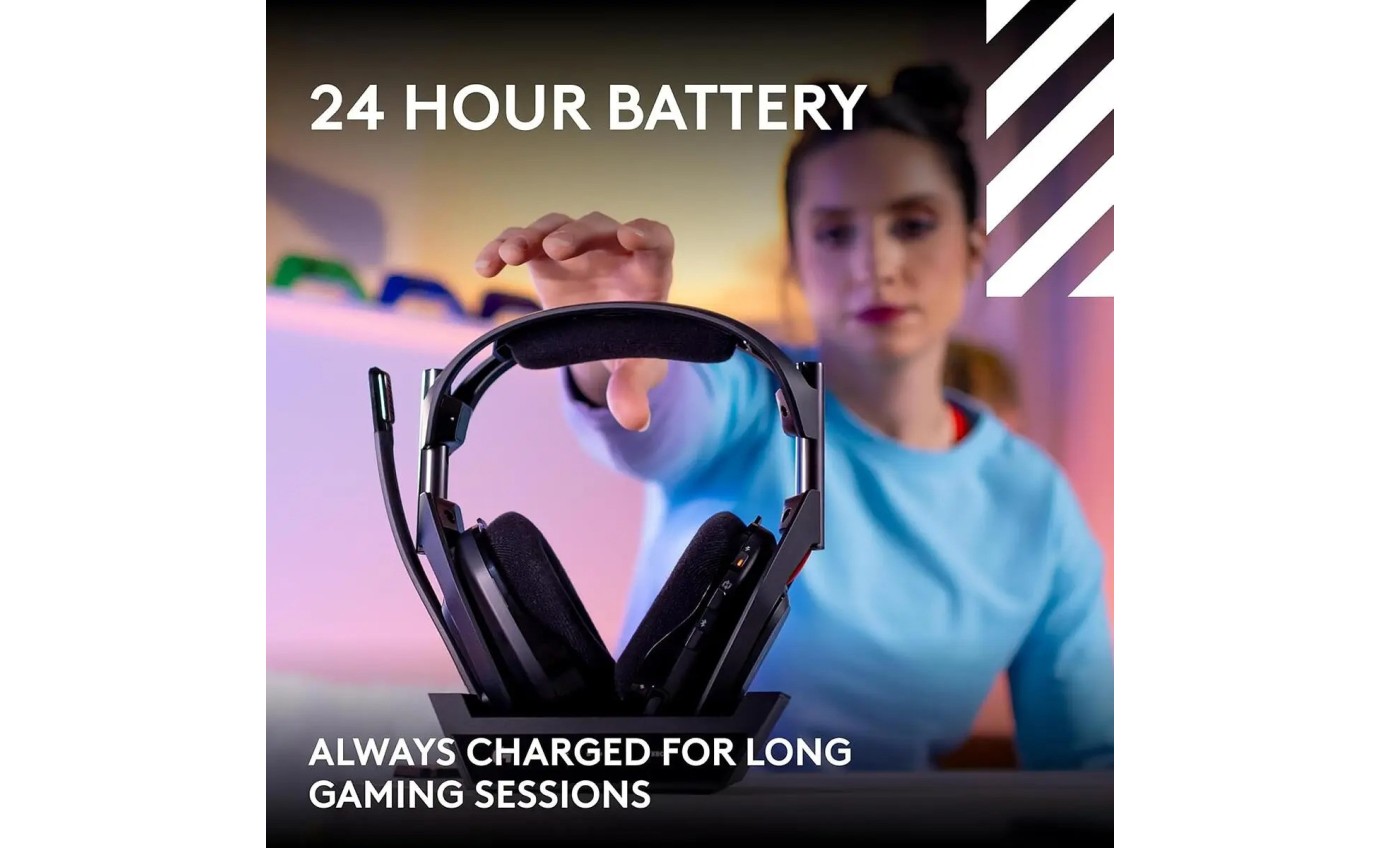 Logitech G Astro A50 (Gen 5) LIGHTSPEED Wireless Gaming Headset + Base Station (Black) 939002225