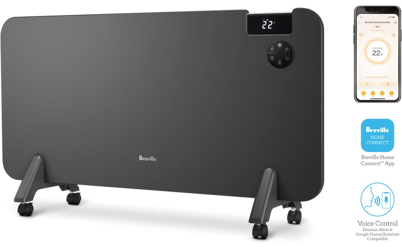 Breville the Smart Heat Control&trade; Max Panel Heater LCH308GRY