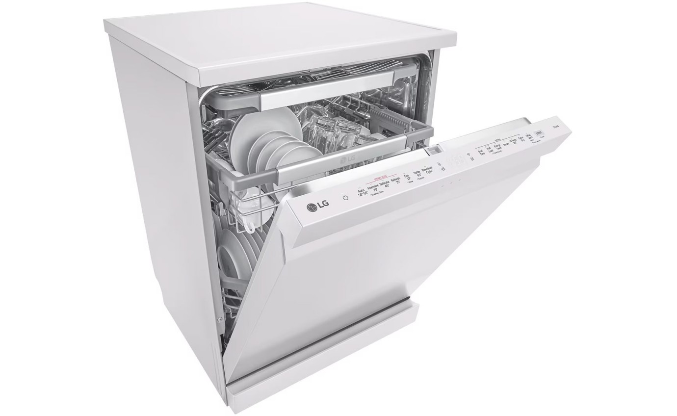 LG 60cm QuadWash&reg; Freestanding Dishwasher (Essence Matte White) XD3A25MW