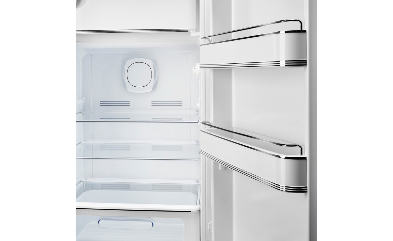 Smeg 270L 50s Style Retro Single Door Fridge (White) FAB28RWH5AU