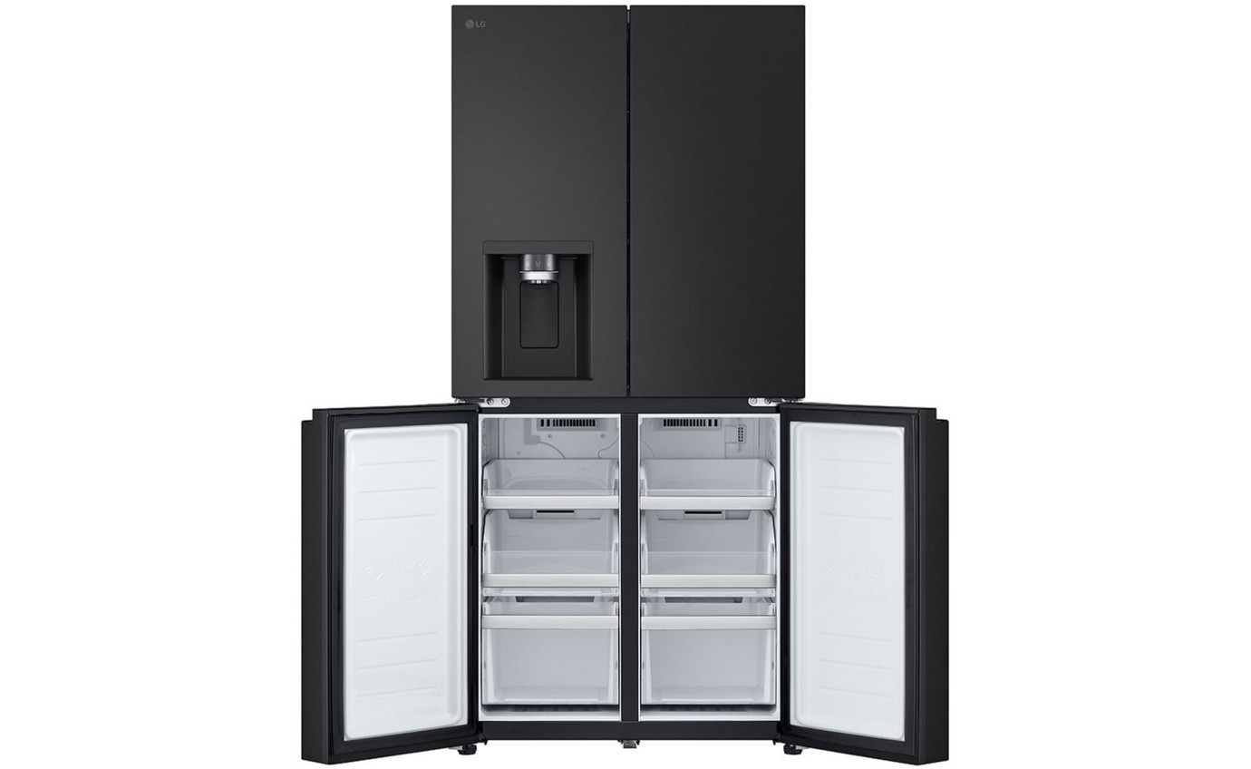 LG 506L Slim French Door Fridge (Matte Black) GFL500MBL