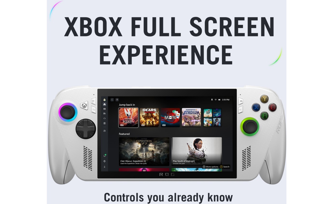 ASUS ROG Xbox Ally Gaming Handheld 7&Prime; FHD 120Hz Ryzen Z2 A 16GB RAM 512GB RC73YANH002W