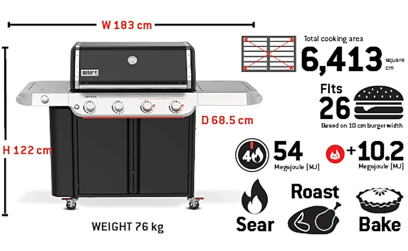 Weber Genesis&reg; EP-435 4-Burner Gas Barbecue (Natural Gas) K1501776