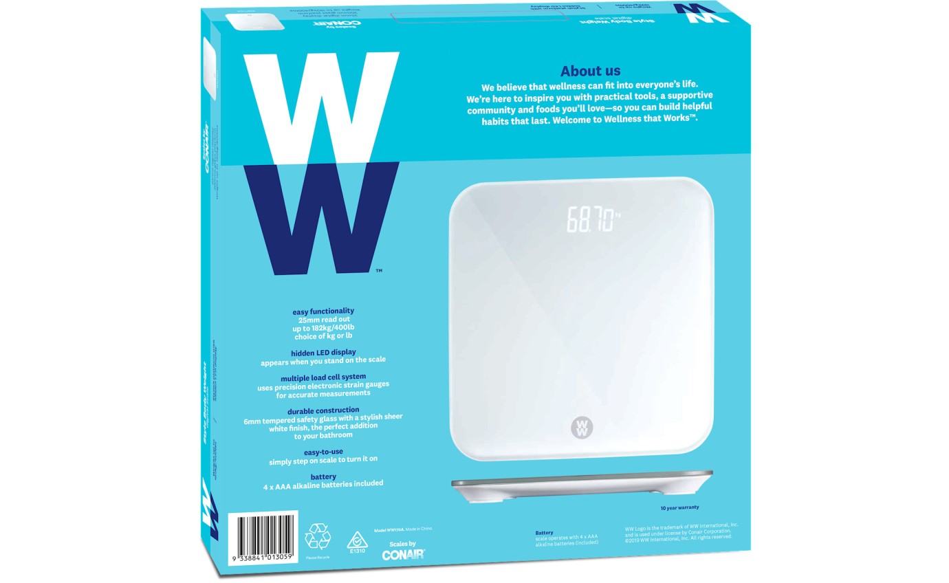 WeightWatchers Style Body Weight Digital Scales WW170A