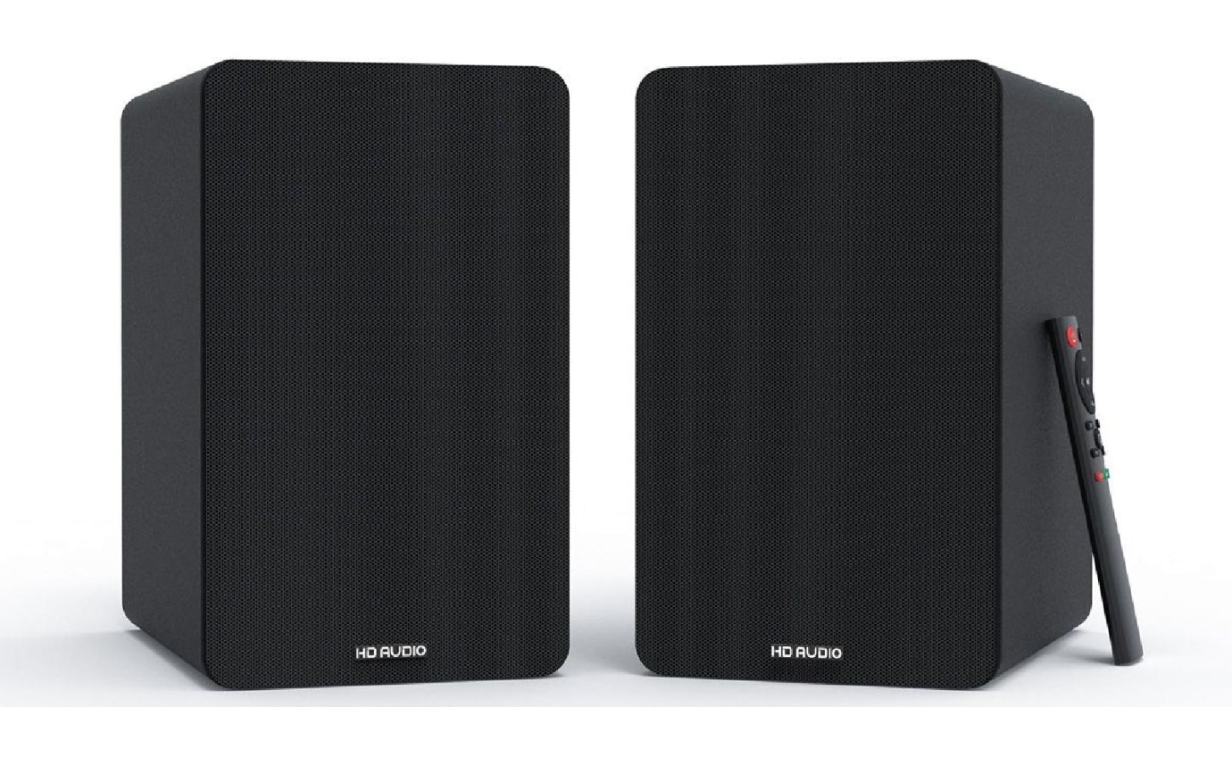 Silcron SLR05 100W Wireless Active Bookshelf Speakers (Black) SLR05BK