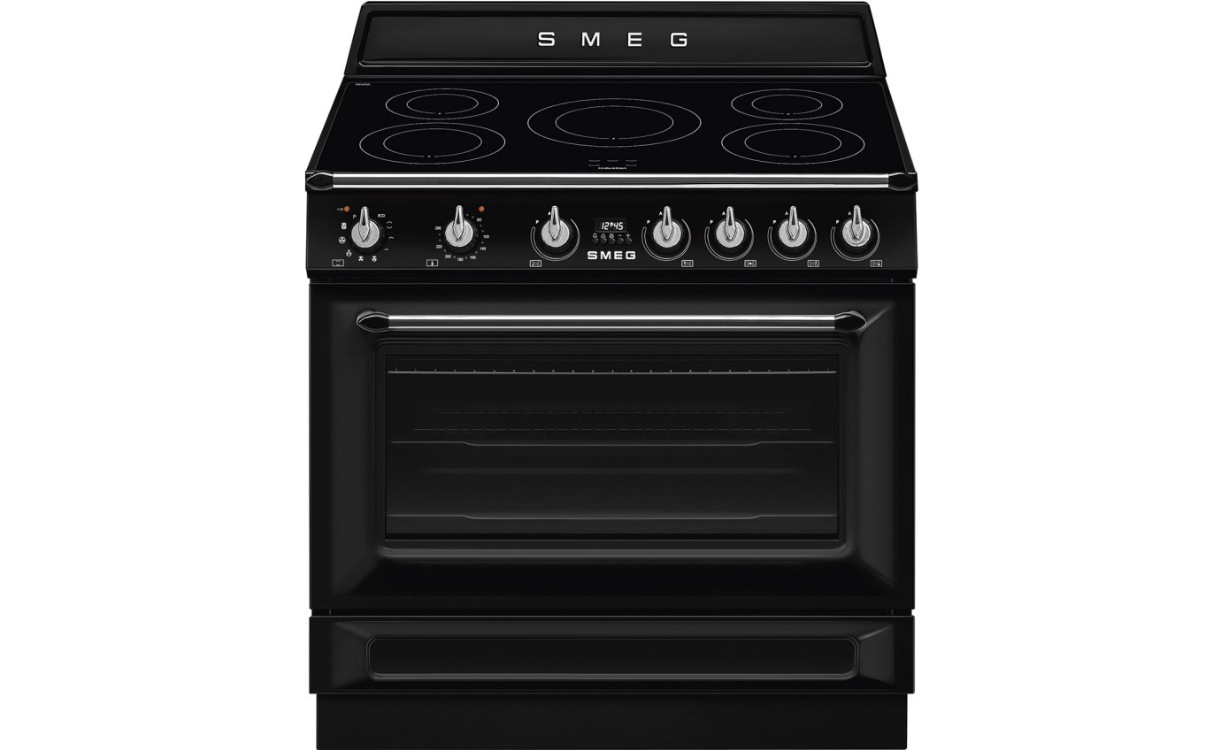 Smeg 90cm Induction Freestanding Cooker (Black) TR90IPBL