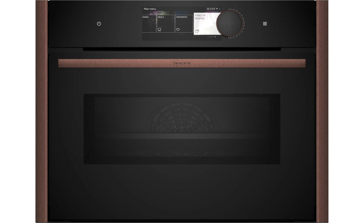Neff 45cm N 90 Built-in Compact Oven with Microwave Function (Brushed Bronze) C29MY7MY0BB