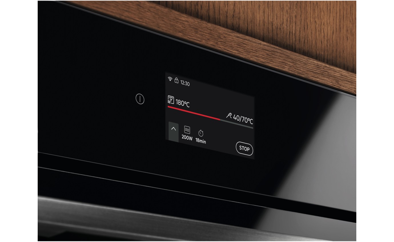 Electrolux 45cm 800 Series Compact Combi Microwave Oven (Black) EVEM6847ZB