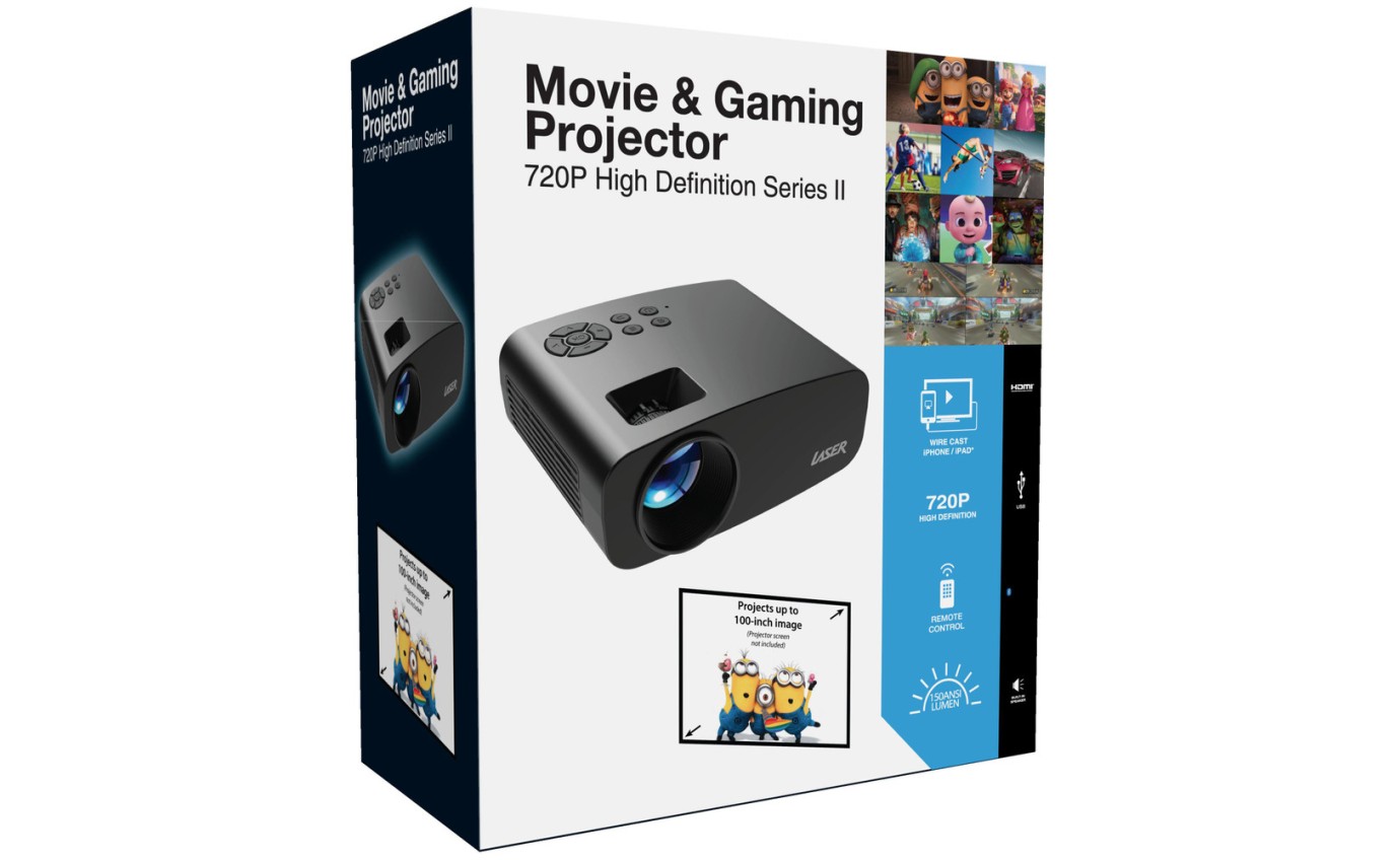 Laser 100 inch 720P LED Projector with Bluetooth PJ150HD663