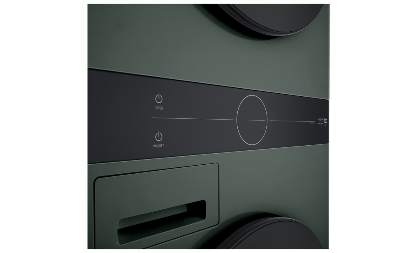 LG 12/10kg WashTower&trade; Stacked Washer Dryer (Forest Green) WWT1210FGX