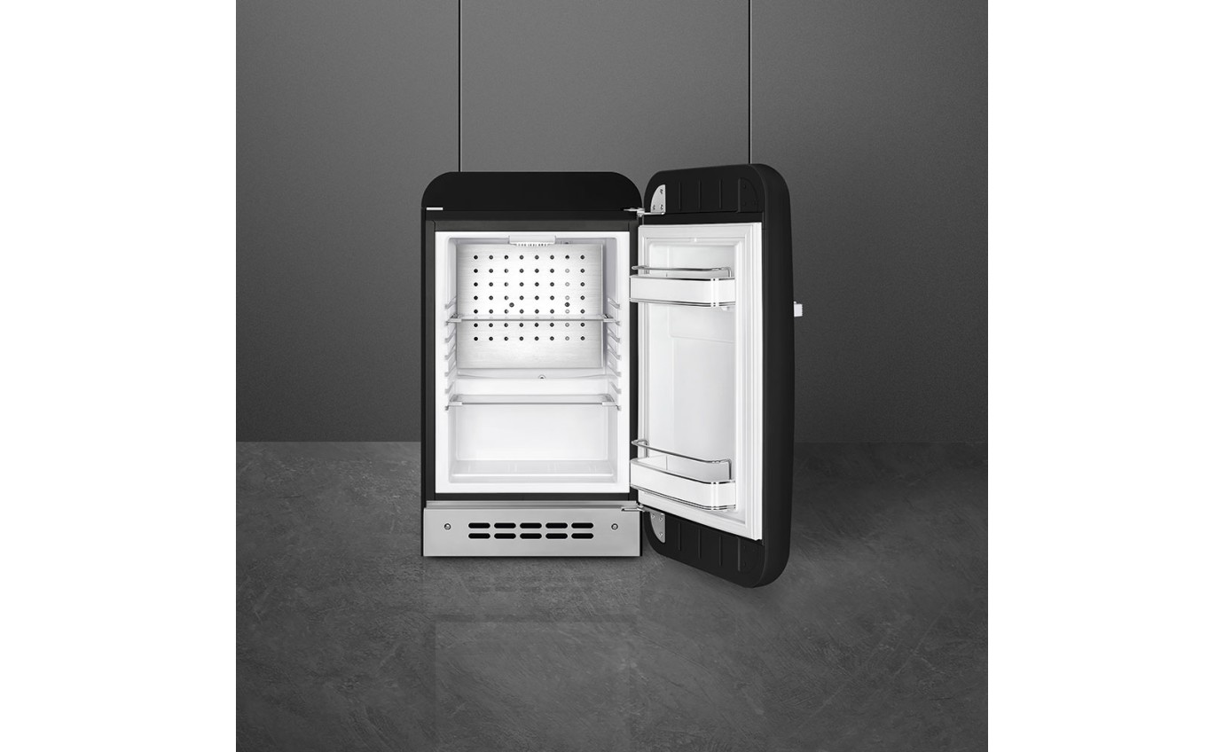 Smeg 34L 50s Style Retro Bar Fridge (Black) FAB5RBL5AU