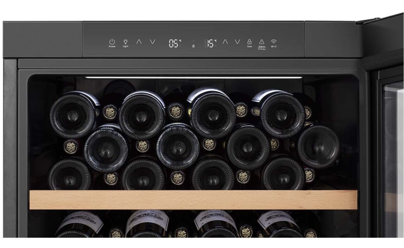 Hisense 108 Bottle Dual Zone Wine Cabinet HRWC108B