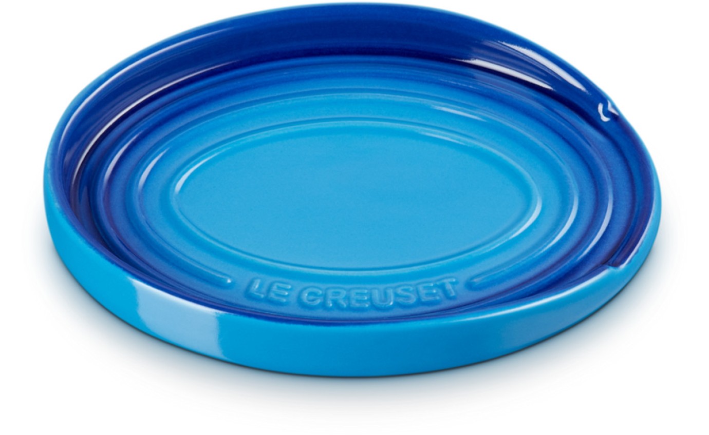 Le Creuset 15cm Stoneware Oval Spoon Rest (Azure Blue) 71507152200099