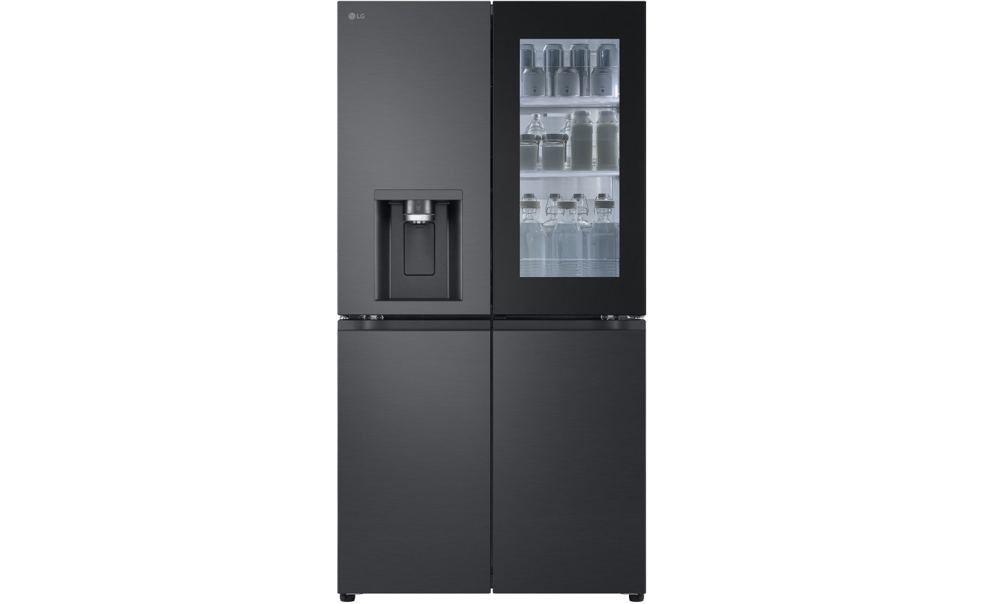 LG 847L InstaView French Door Fridge (Matte Black) GFV900MBLC
