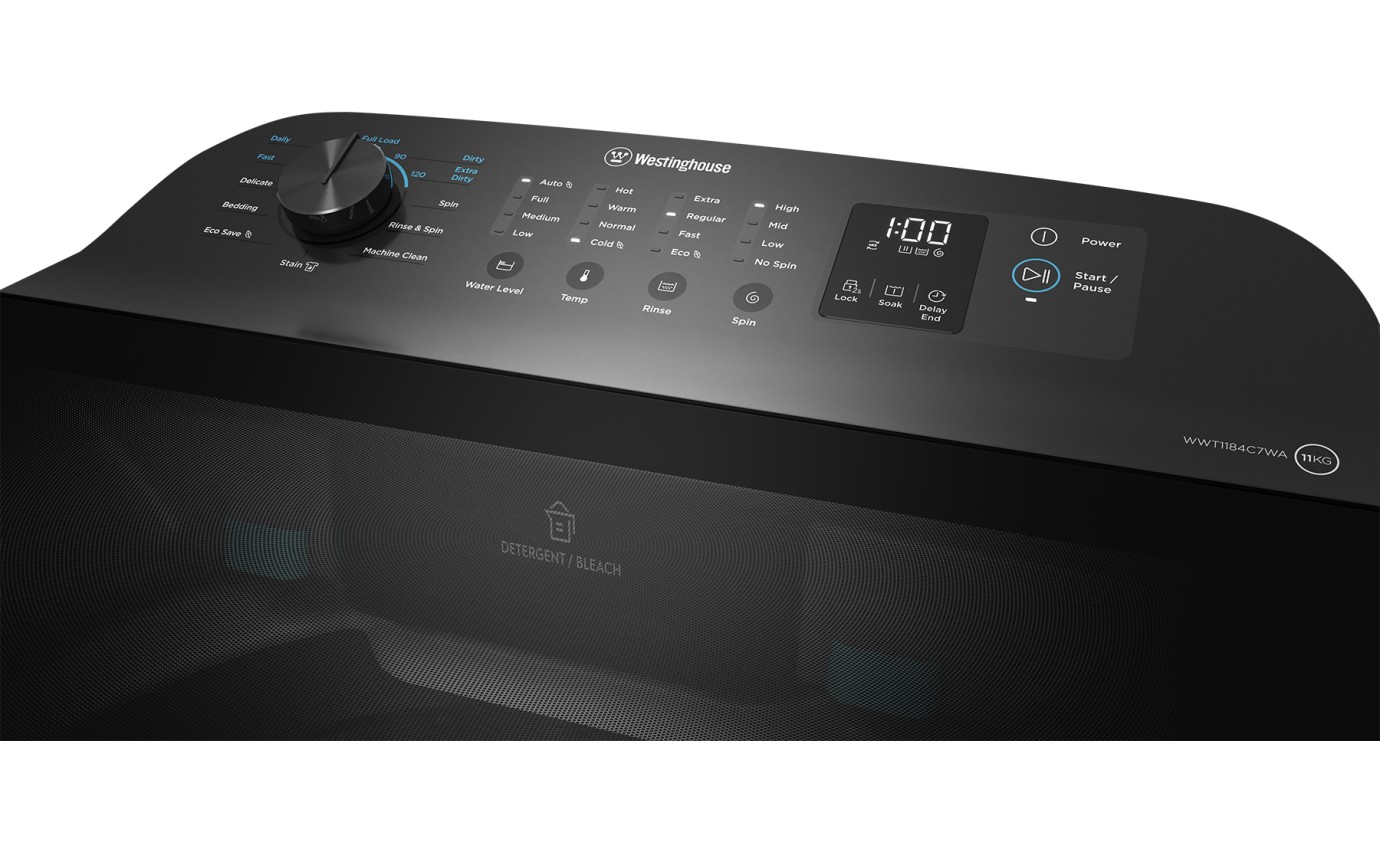 Westinghouse 11kg Top Load Washing Machine WWT1184C7WA