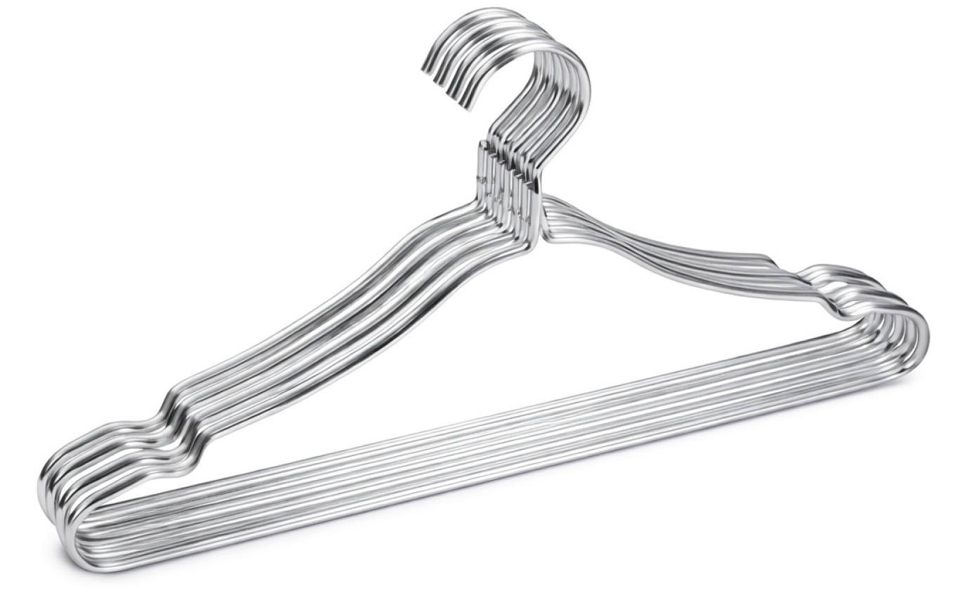 TopLine Aluminium Coat Hangers (10 Pack) TLACH