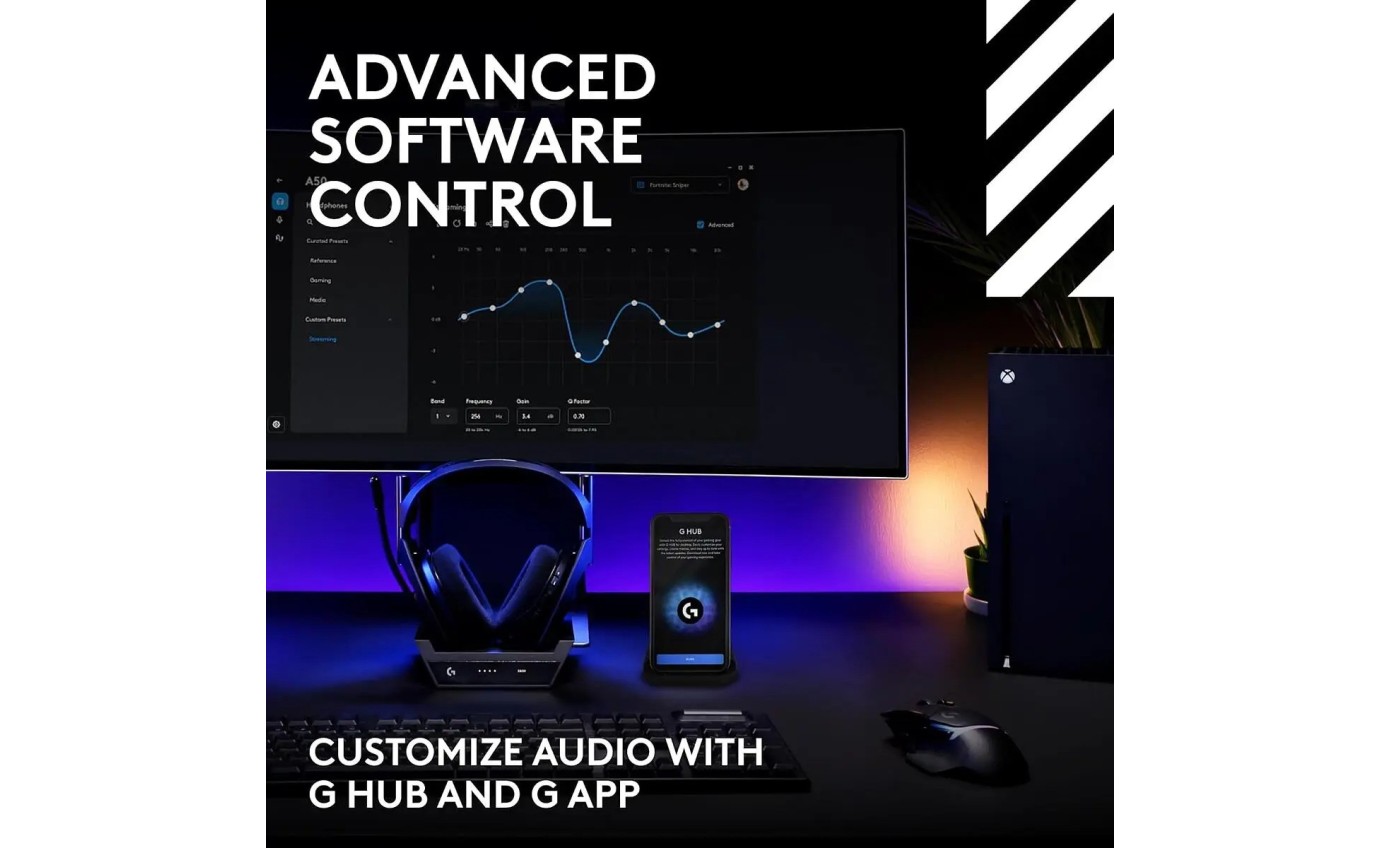 Logitech G Astro A50 (Gen 5) LIGHTSPEED Wireless Gaming Headset + Base Station (Black) 939002225