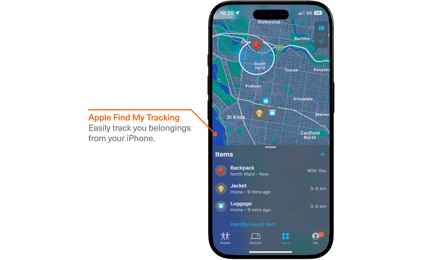 Cygnett Bluetooth&reg; TravelTag with Wireless Recharging (2 Pack) 11901330666