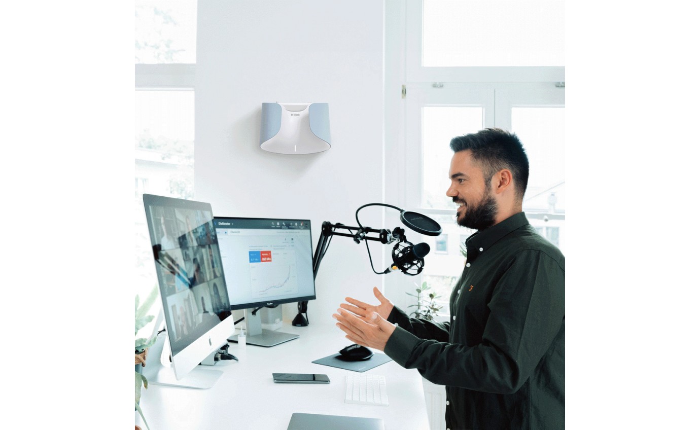 D-Link Aquila Pro AI AX6000 Wi-Fi 6 Smart Mesh Router (2 Pack) M602PK