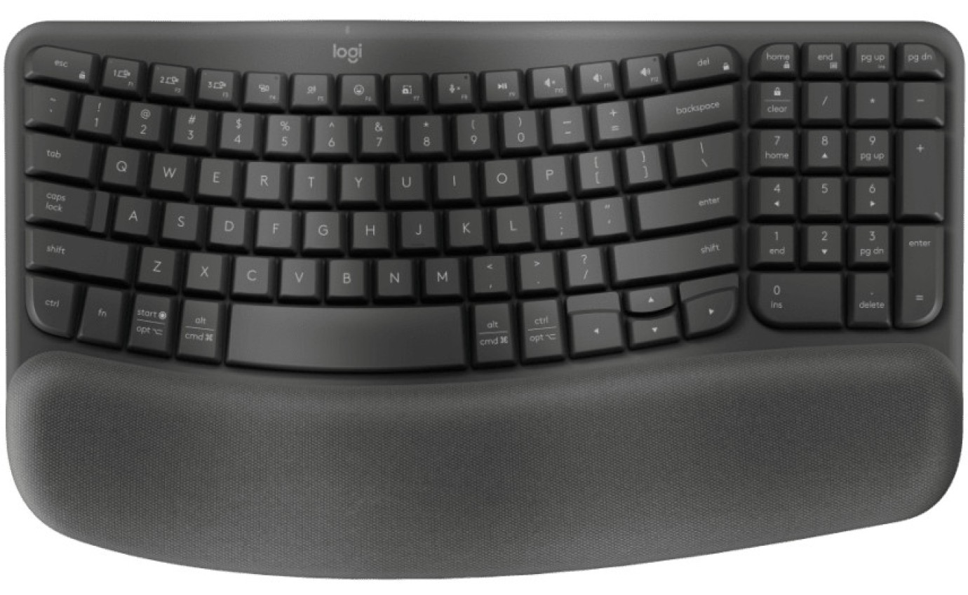 Logitech Wave Keys Ergonomic Keyboard (Graphite) 920012281