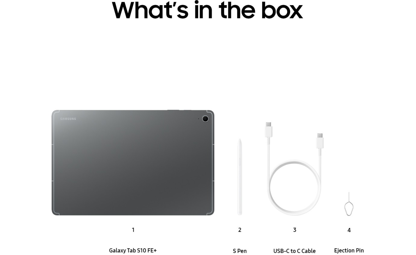 Samsung Galaxy Tab S10 FE+ Wi-Fi 8GB RAM 128GB (Grey) SMX620NZAAXSA