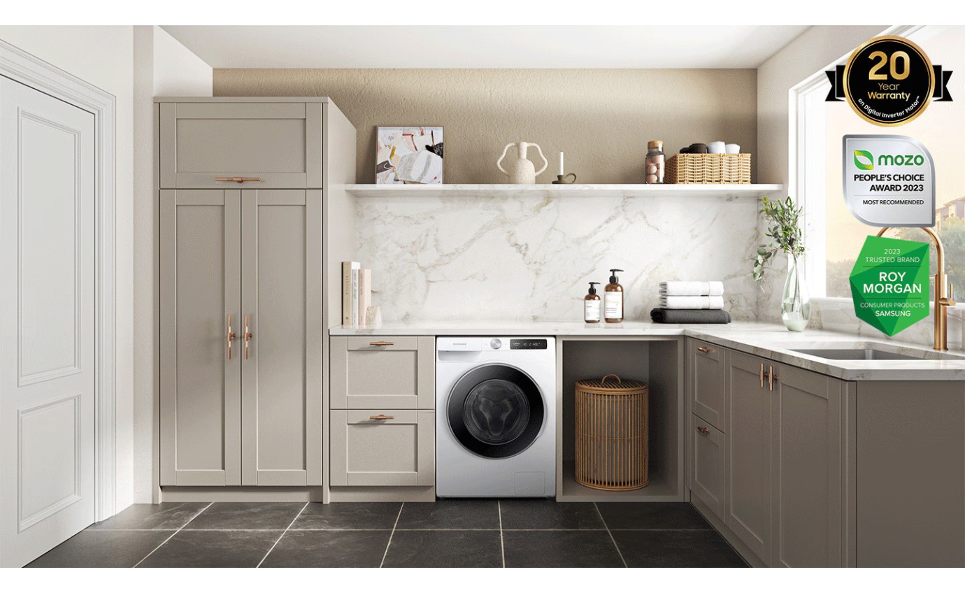 Samsung 11kg Smart Front Load Washing Machine (White) WW11CG604DLE