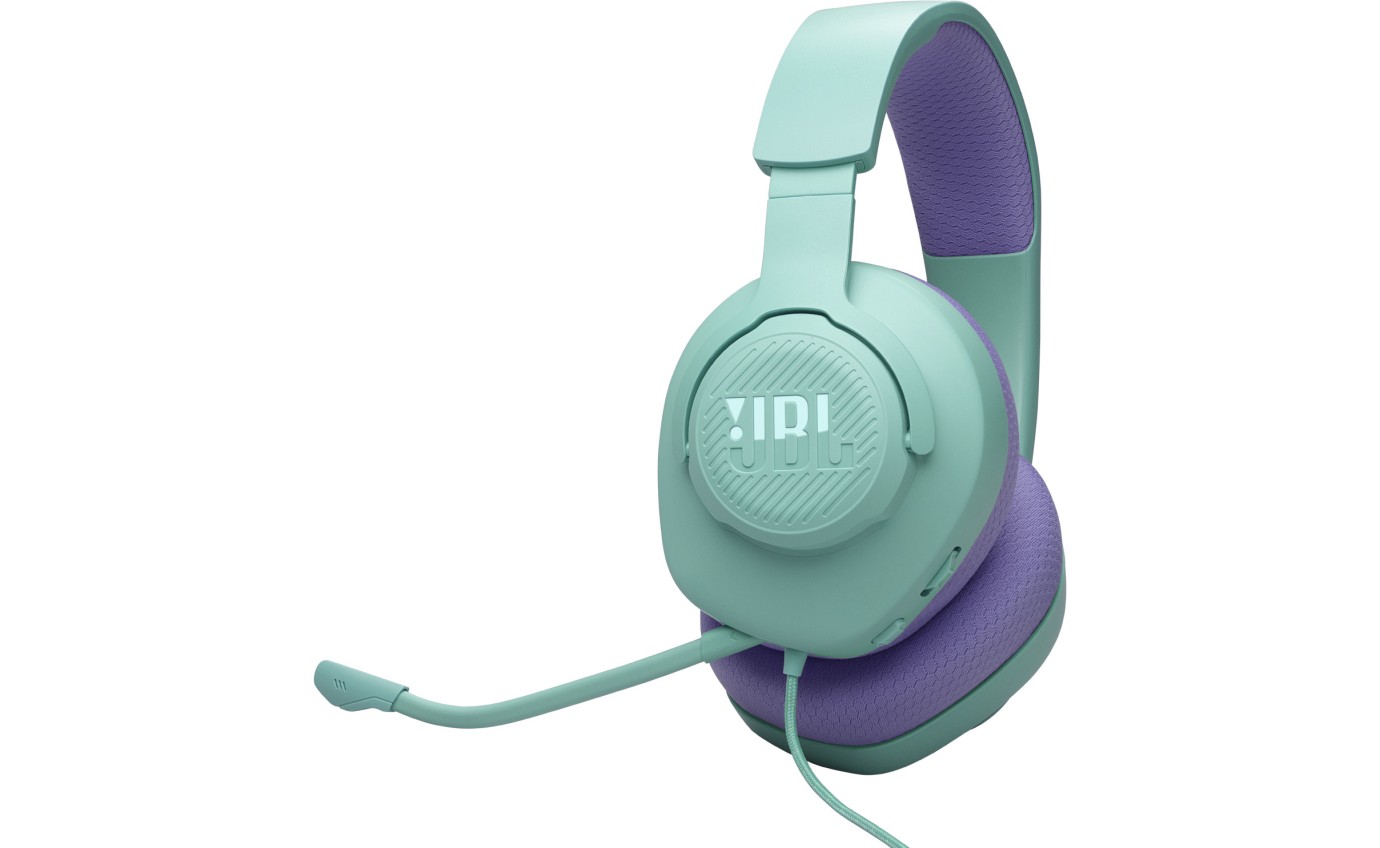 JBL Quantum 100 M2 Wired Over-Ear Headphones (Cyan) JBLQTUM100M2CYN