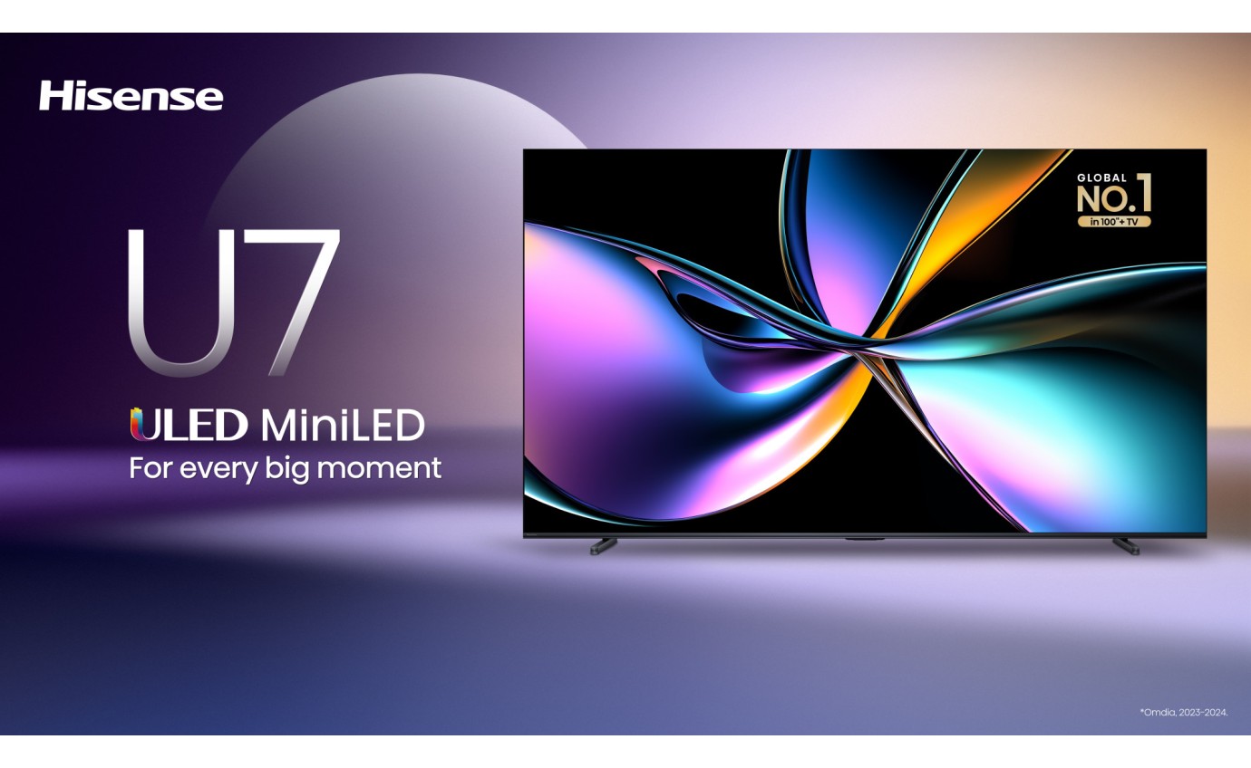 Hisense 100 inch U7QAU ULED Mini LED 4K 165Hz Smart TV 100U7QAU