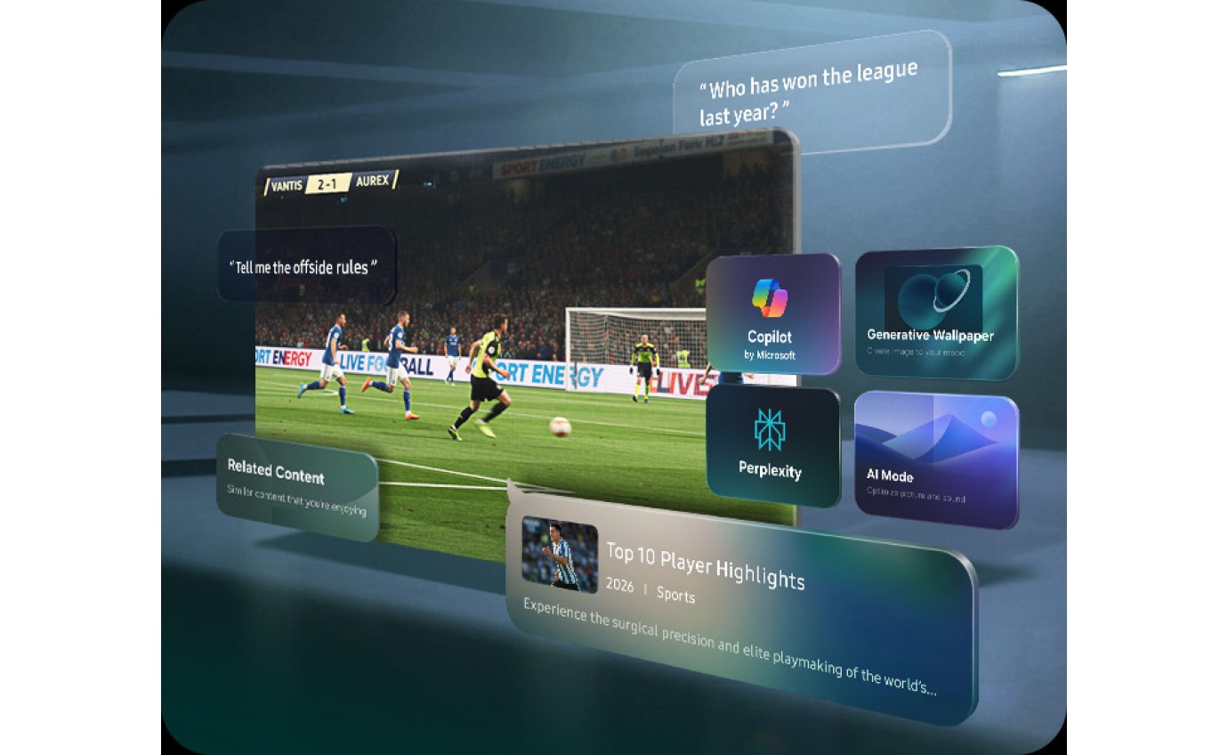 Samsung 75 inch M70H Mini LED 4K Vision AI Smart TV UA75M70HAWXXY