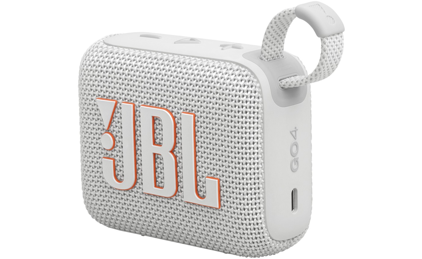 JBL Go 4 Mini Portable Bluetooth Speaker (White) JBLGO4WHT