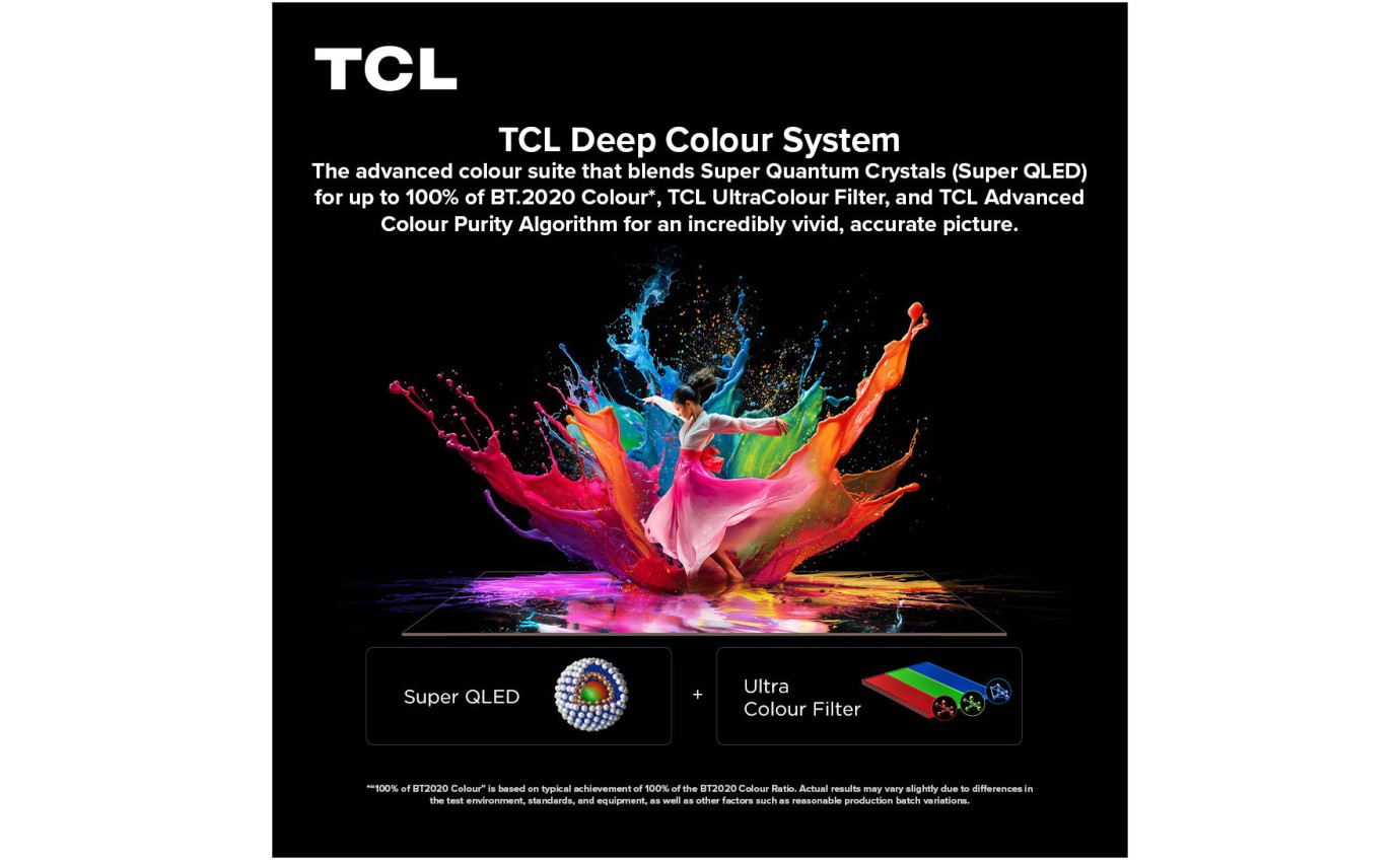 TCL 85 inch C8L SQD-Mini LED 4K Smart Google TV 85C8L