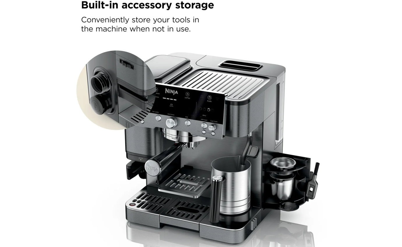 Ninja Luxe Cafe&trade; Premier Espresso Machine (Gunmetal) ES601GM