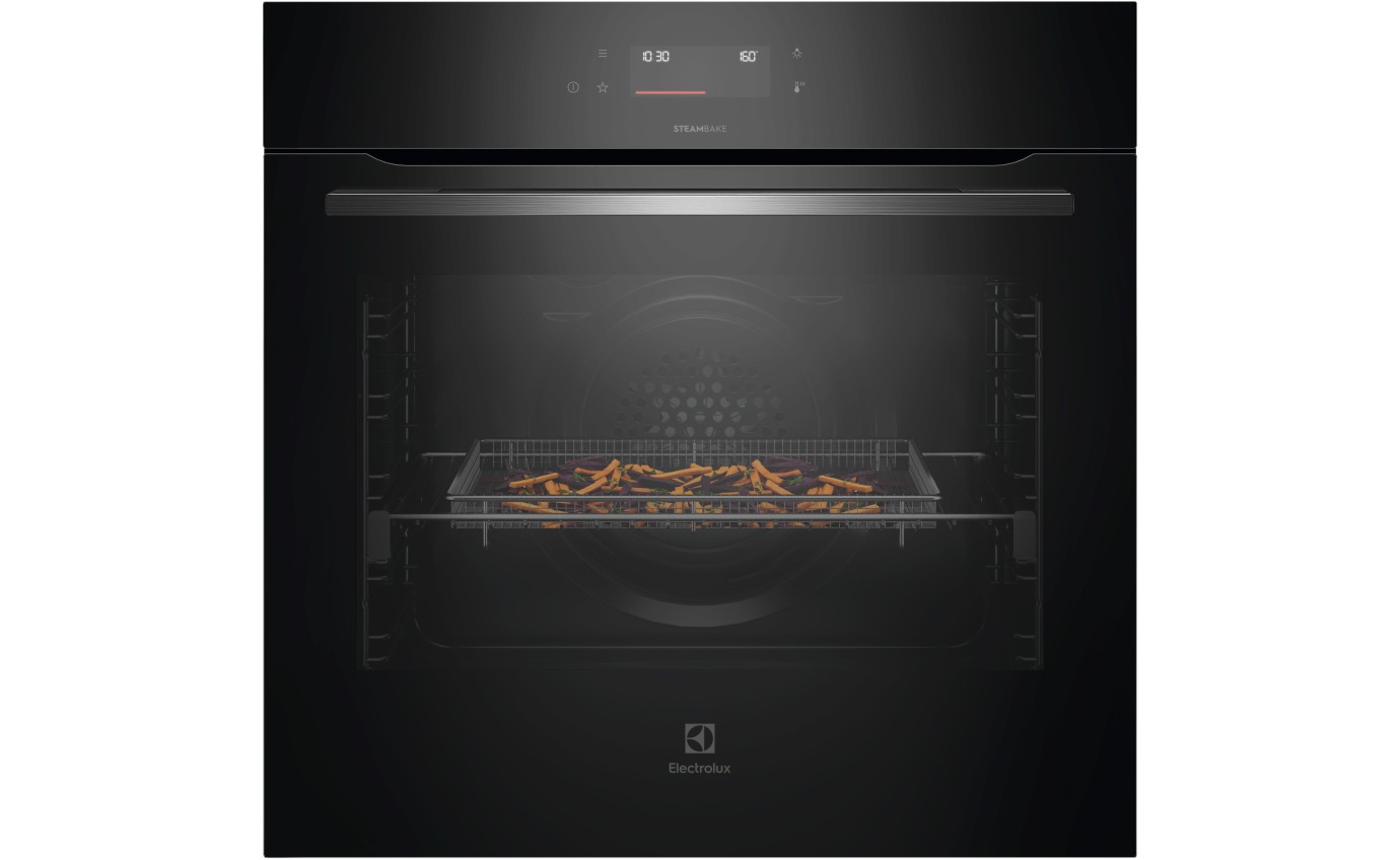 Electrolux 60cm 600 Series Pyrolytic Oven with SteamBake and Food Probe (Black) EVEP6616DF