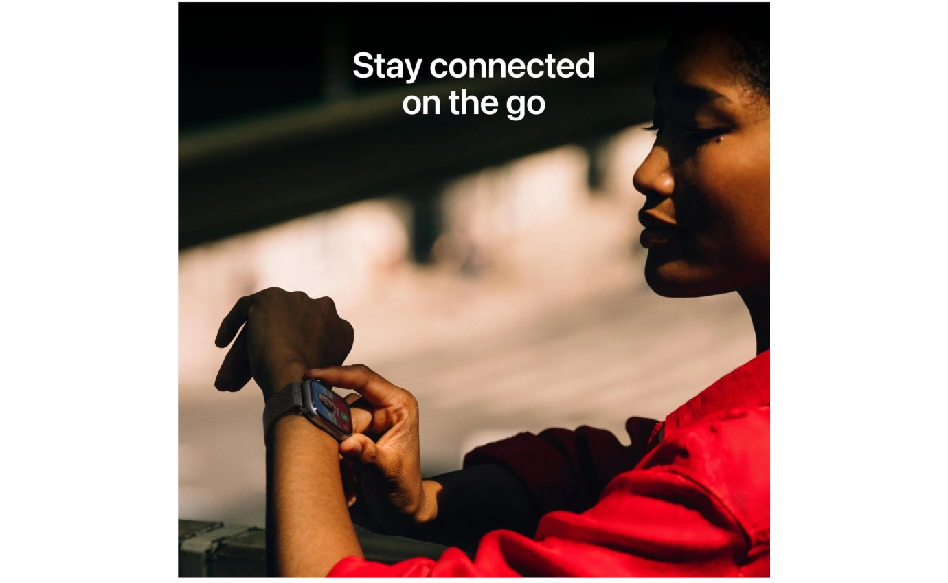 Apple Watch Series 11 GPS + Cellular 42mm Slate Titanium Case with Black Sport Band (M/L) MF8T4XA