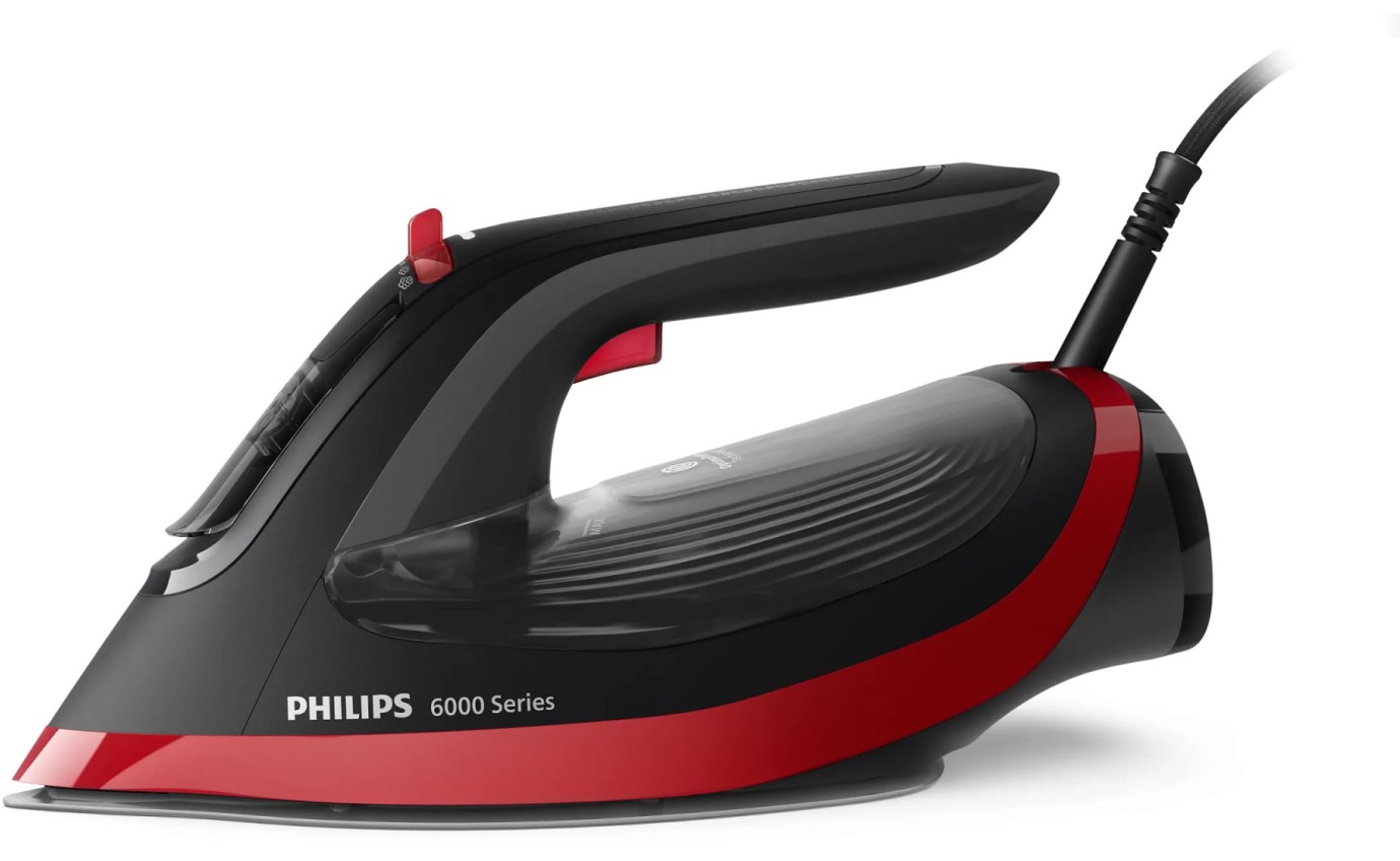 Philips 6000 Series Steam Iron (Red/Black) DST613040