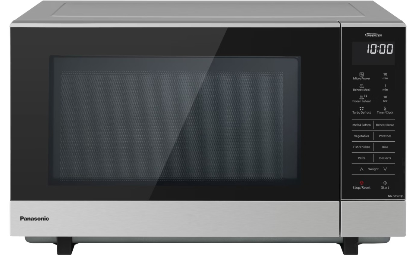 Panasonic 27L Flatbed Inverter Microwave (Stainless Steel) NNSF57QSQPQ