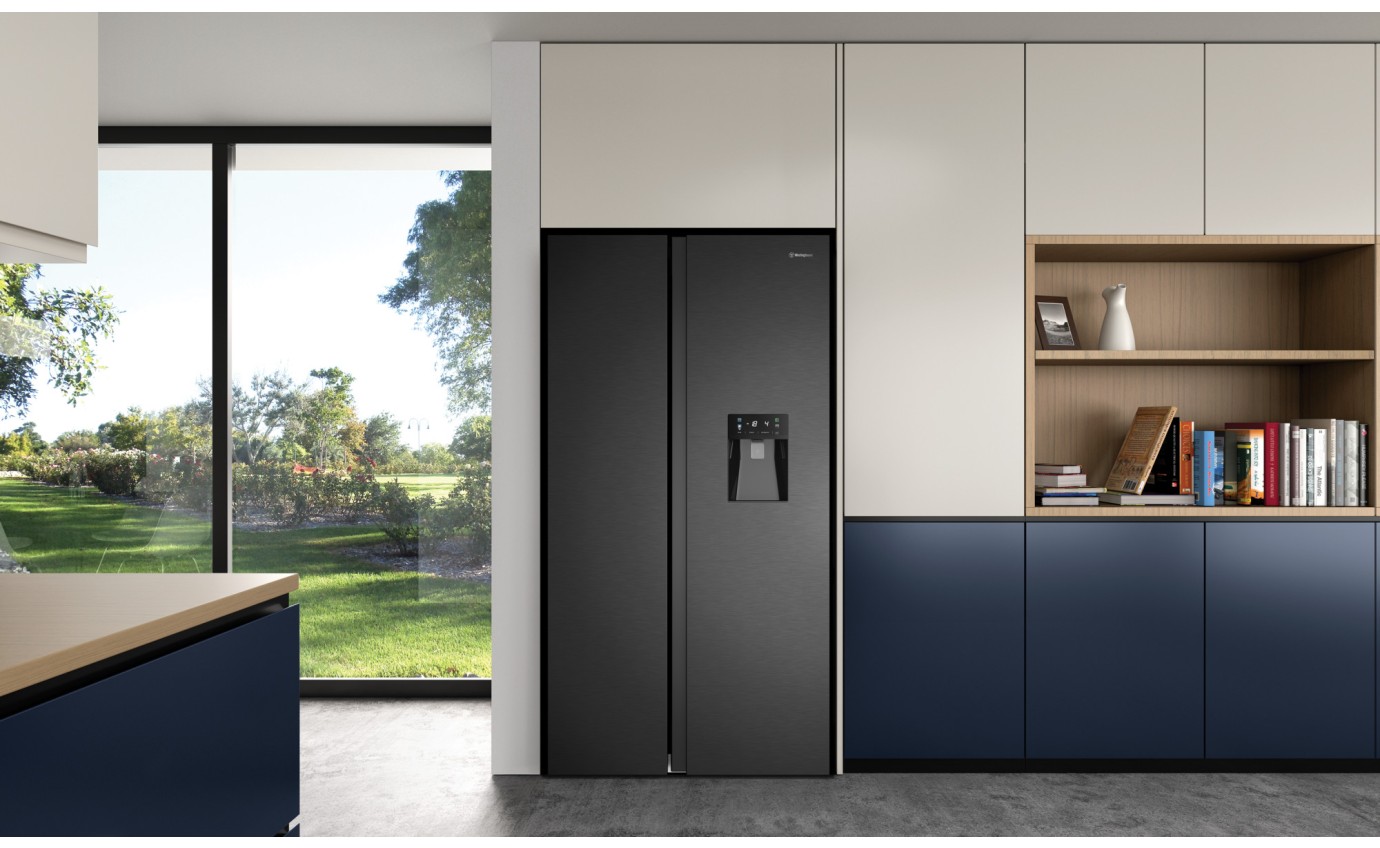 Westinghouse 619L Side By Side Fridge (Matte Black) WSE6240BB