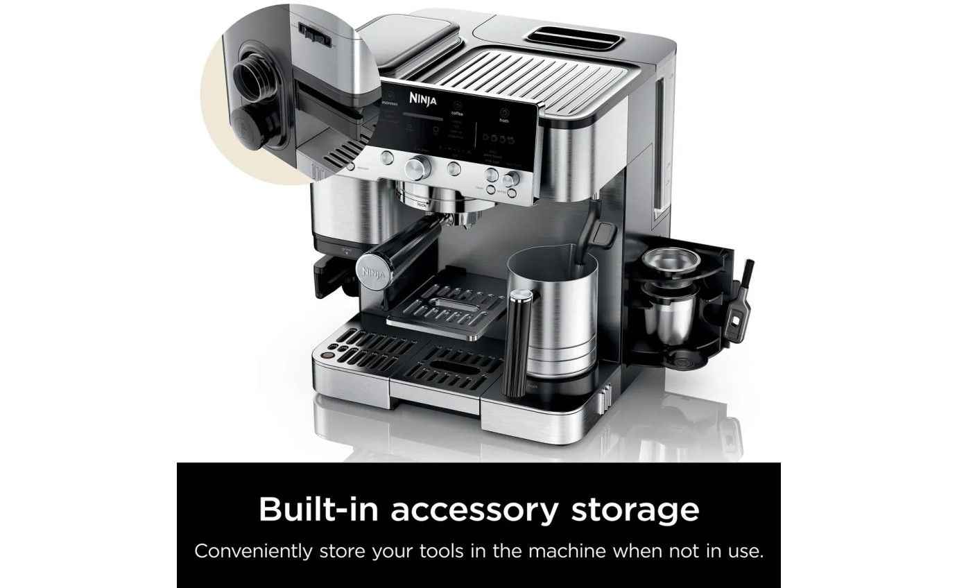 Ninja Luxe Caf&eacute; Premier Espresso Machine (Stainless Steel) ES601