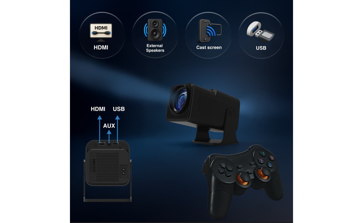 Laser Smart Retro Gaming Projector with Dual Controllers PJGH803B168