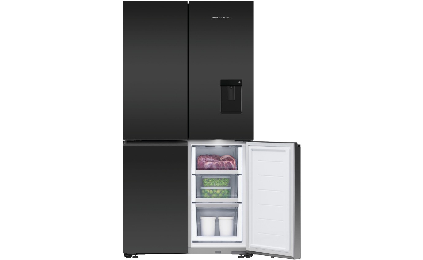 Fisher & Paykel 538L Series 7 Quad Door Refrigerator Freezer, Ice & Water RF605QZUVB1