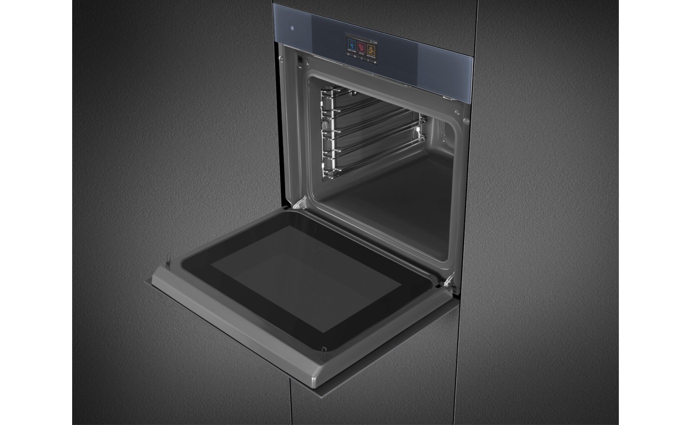 Smeg 60cm Linea Galileo Omnichef Oven with Vapour Clean - Neptune Grey SO6104APG