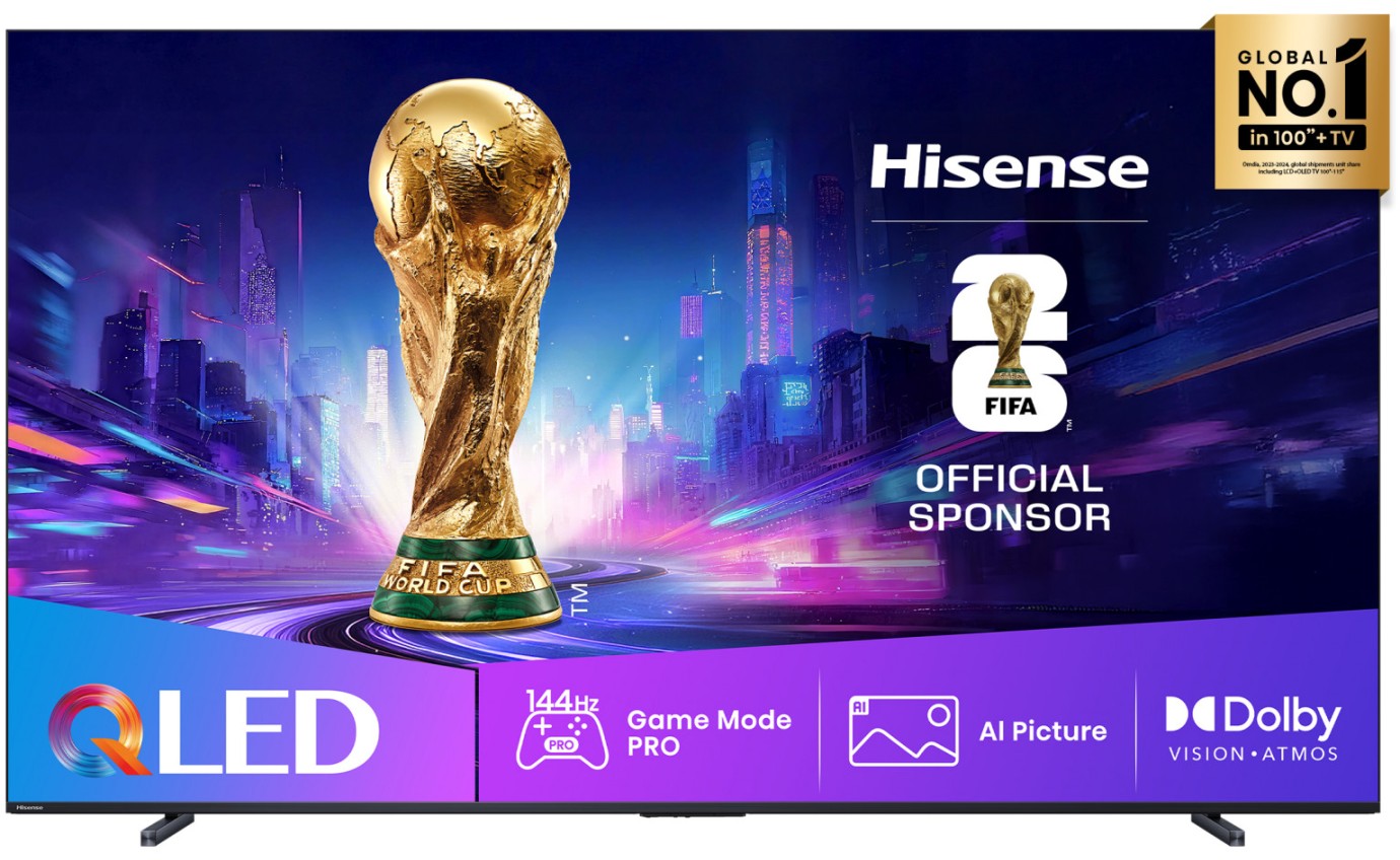 Hisense 100 inch Q7QAU 4K QLED 144Hz Smart TV 100Q7QAU