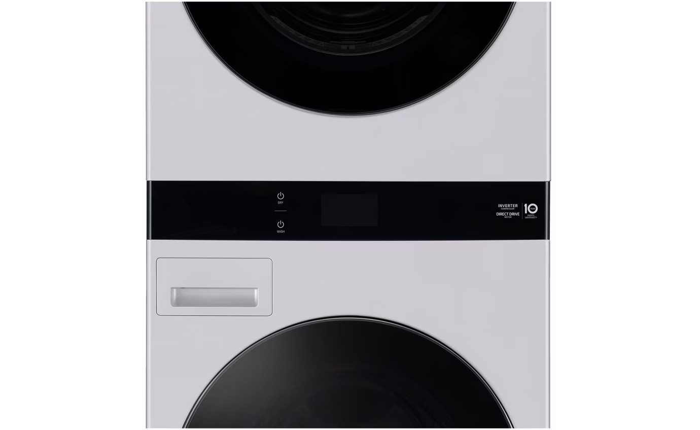 LG 19/10kg WashTower Stacked Washer Dryer (Matte Grey) WWT1910GRX