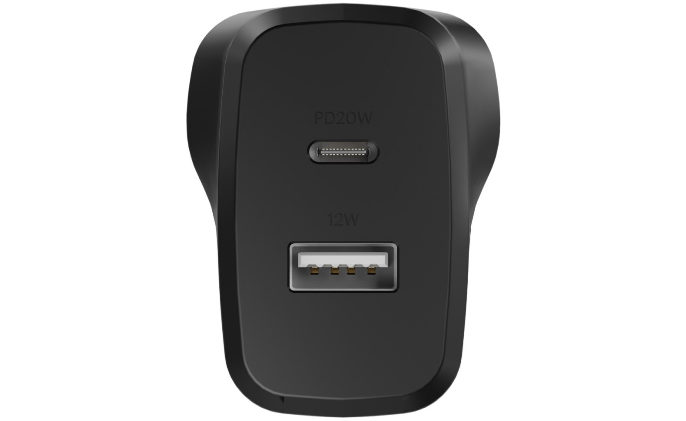 Cygnett PowerPlus 32W PD Dual Port Wall Charger (Black) 11901317924