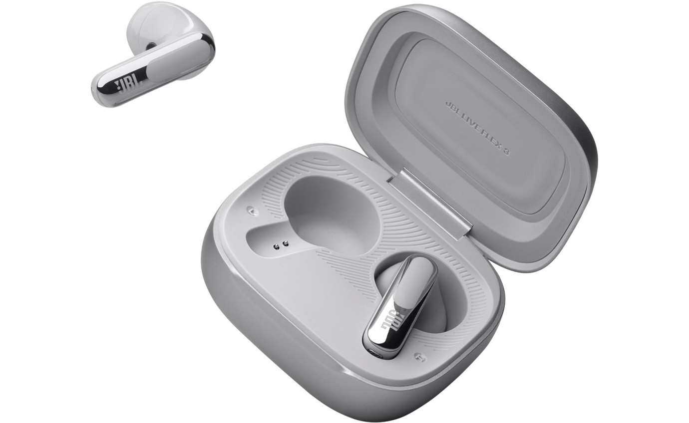 JBL Live Flex 3 TWS Noise Cancelling In-Ear Headphones (Silver) JBLLIVEFLEX3SIL