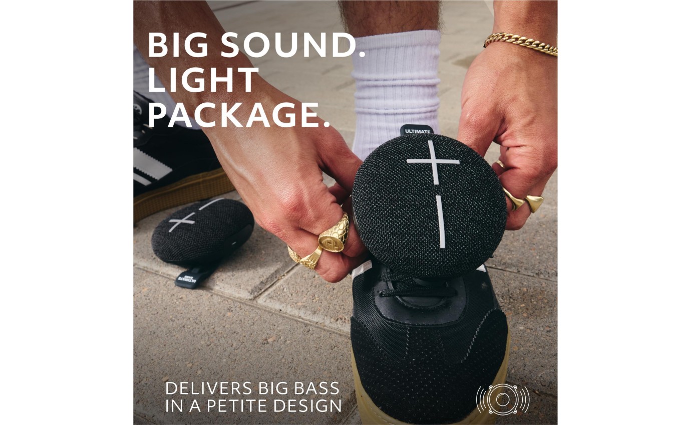 Ultimate Ears MINIROLL Portable Bluetooth Speaker (Gentle Black) 984002018
