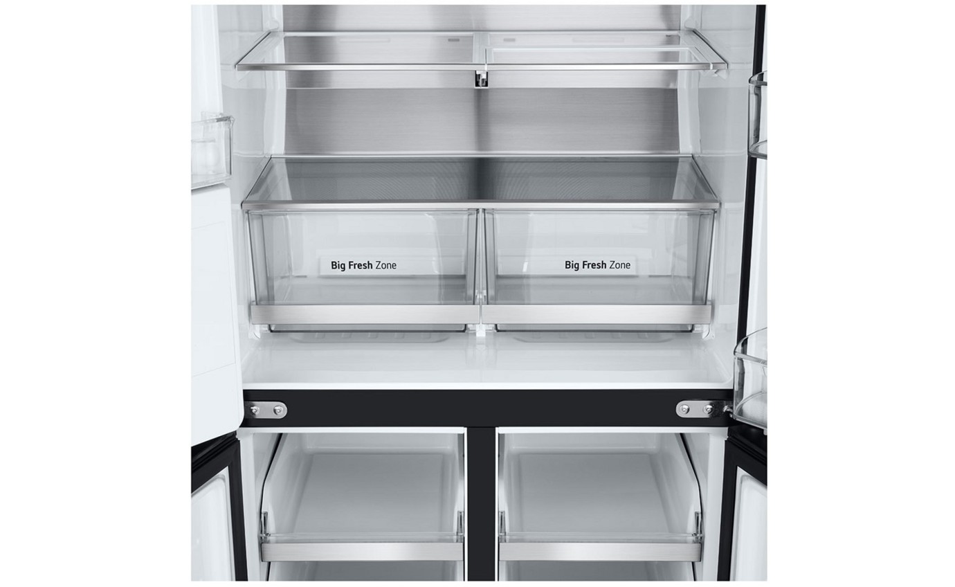 LG 506L Slim French Door Fridge (Matte Black) GFL500MBL