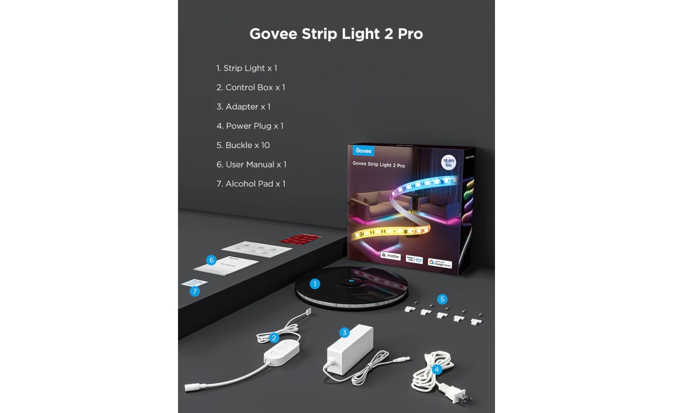 Govee Strip Light 2 Pro (2m) H61F2ED1