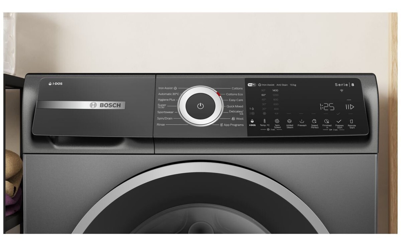 Bosch 10kg Series 8 Front Load Washing Machine (Cast Iron Grey) WGH254ARAU